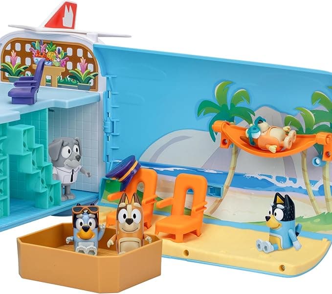 Bluey 3-in-1 Transforming Plane Playset with The Heelers