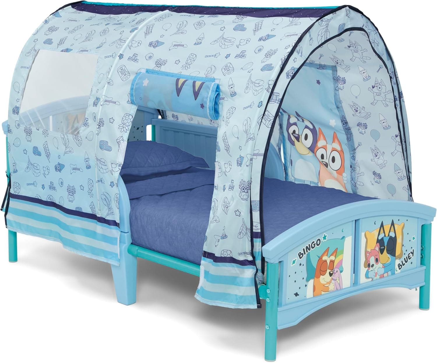 Delta Children – Bluey Plastic Toddler Bed with Tent