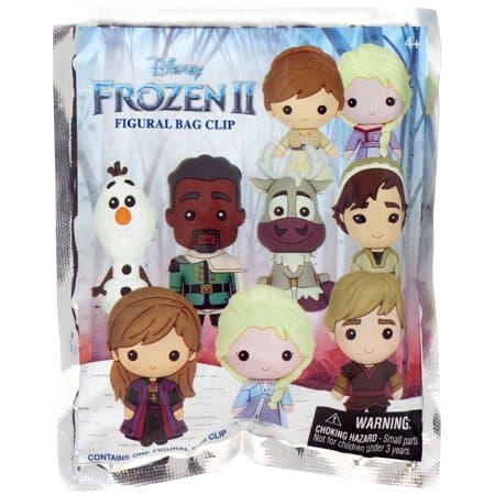 Disney 3D Figural Foam Bag Clip Frozen 2 Mystery Pack