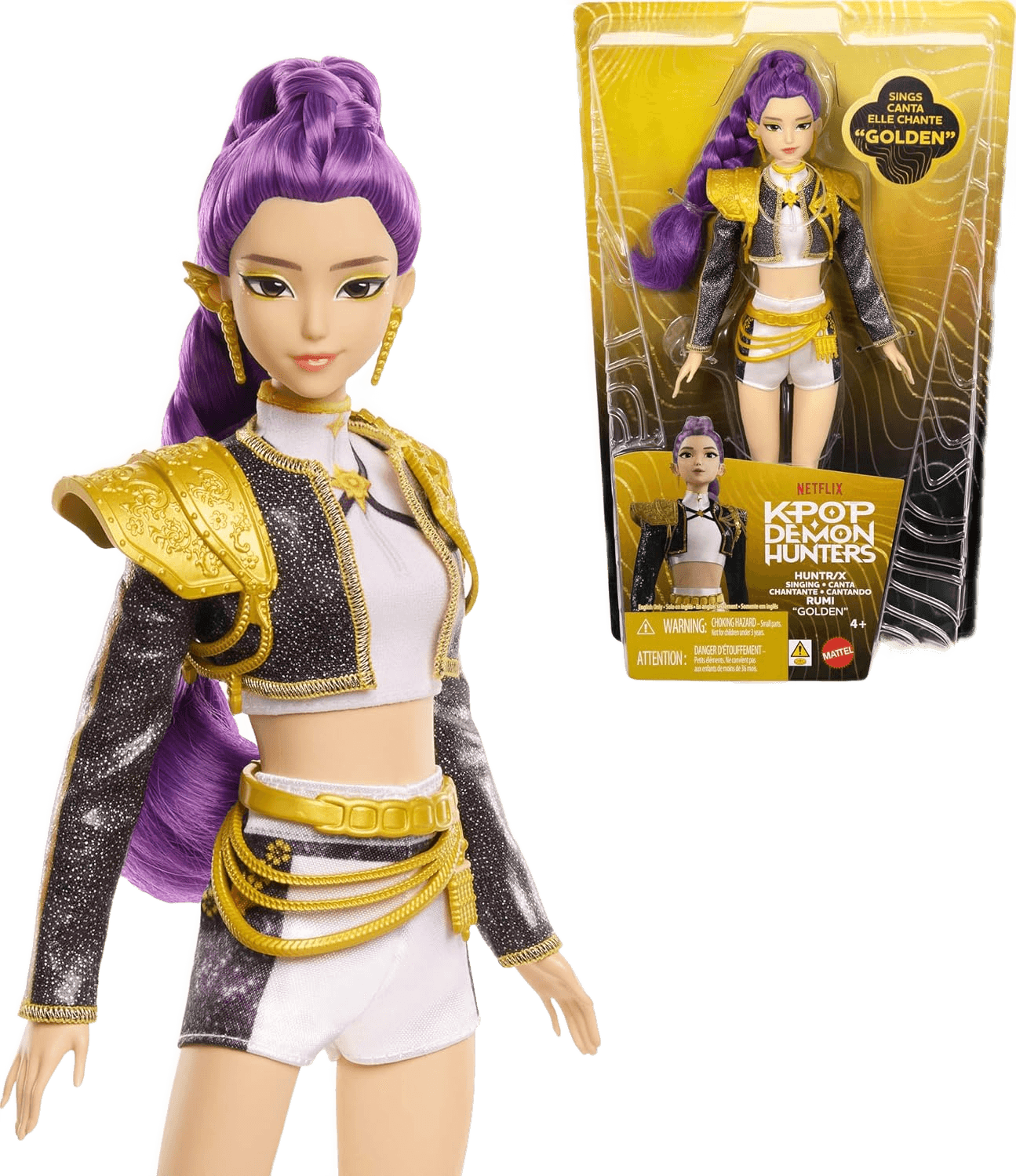 KPop Demon Hunters Rumi Golden Stage Fashion Doll