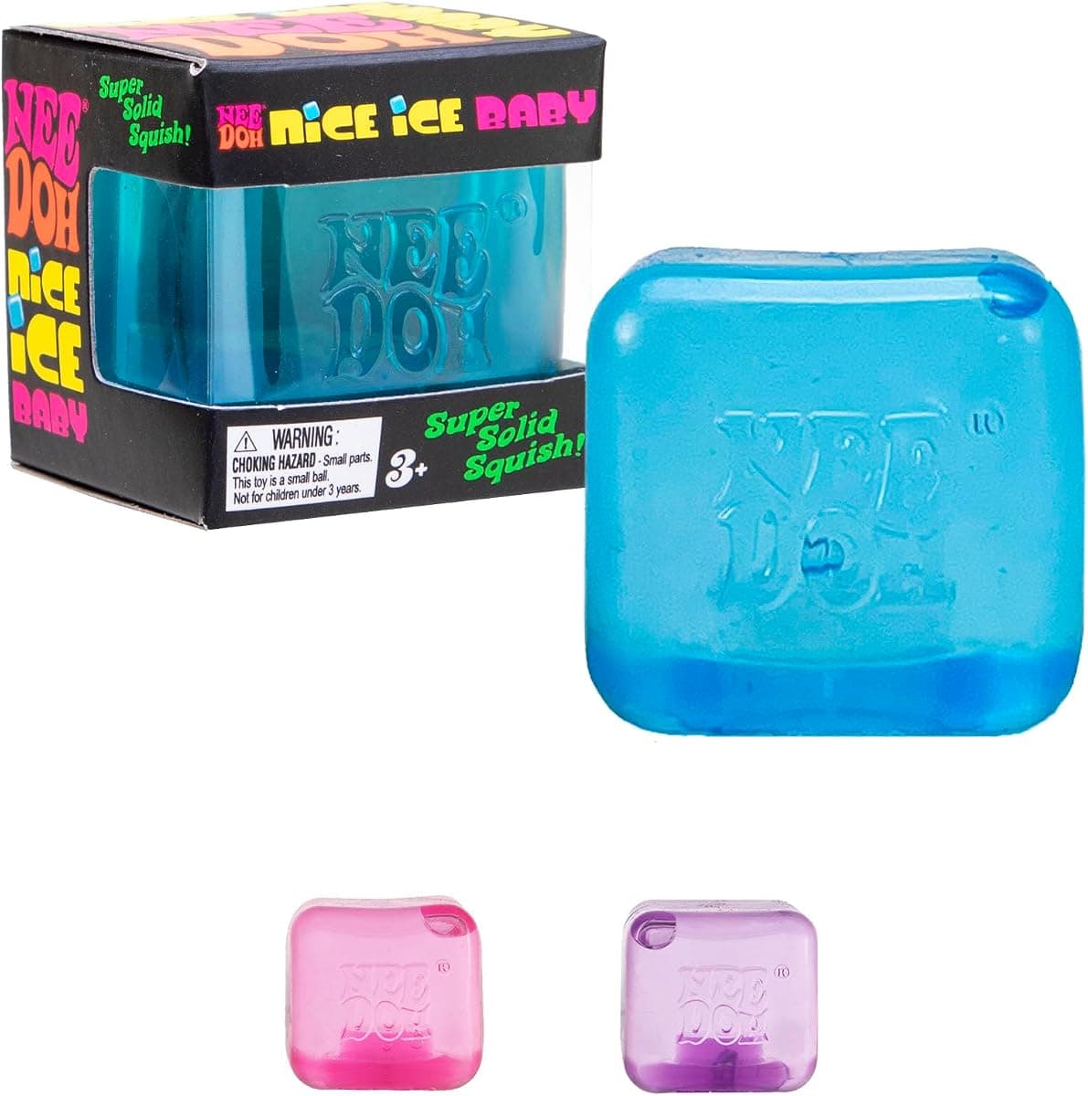 NeeDoh Nice Ice Baby Mini Sensory Squeeze Toy, 1.25"