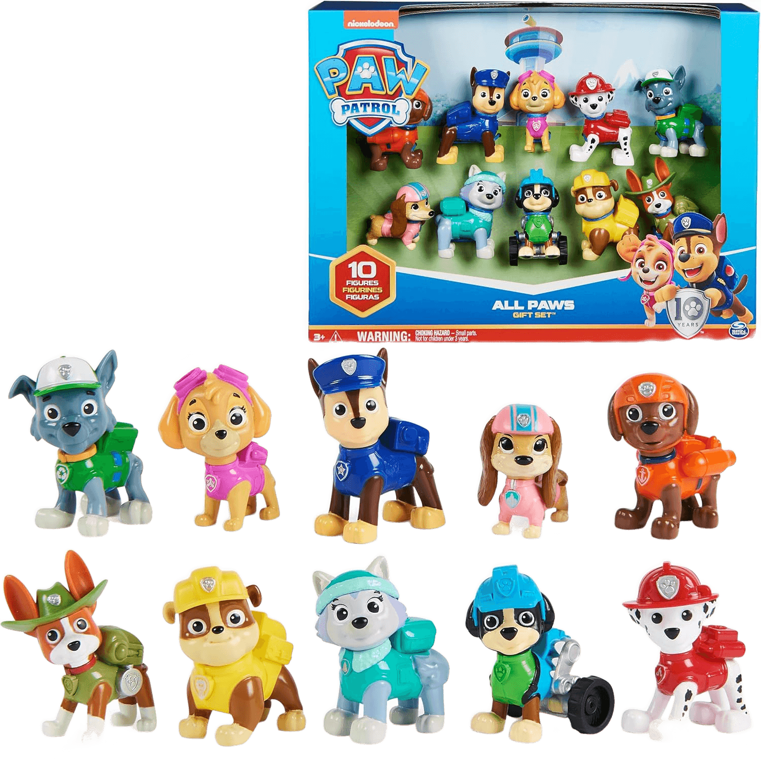 PAW Patrol 10th Anniversary 10-Figure Gift Pack
