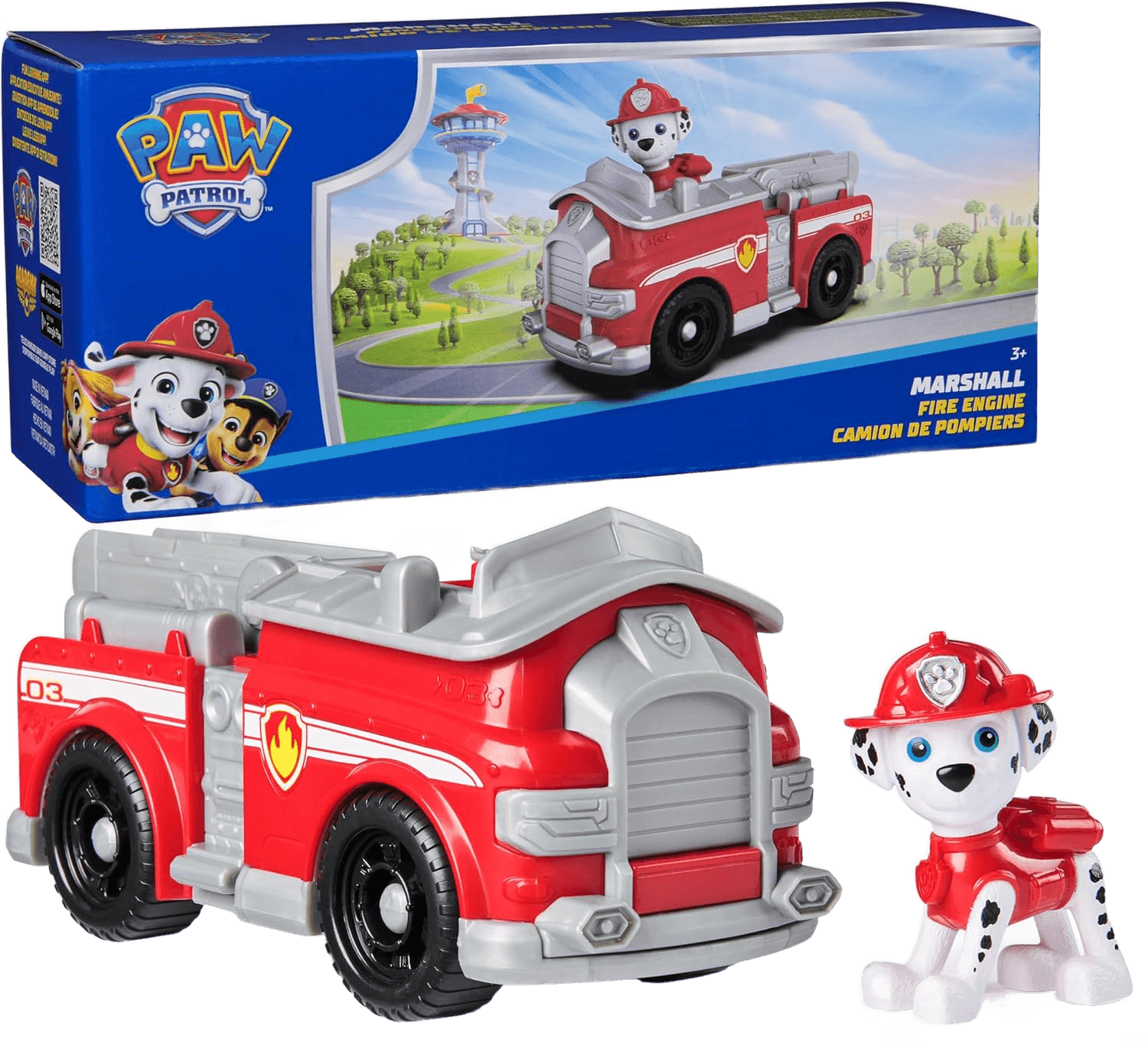 PAW Patrol Marshall's Firetruck with Figure