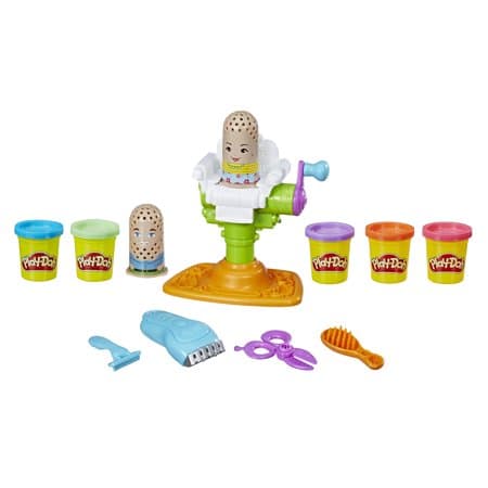 Play-Doh Buzz N' Cut Fuzzy Pumper Set with 5 cans of dough (10 oz)