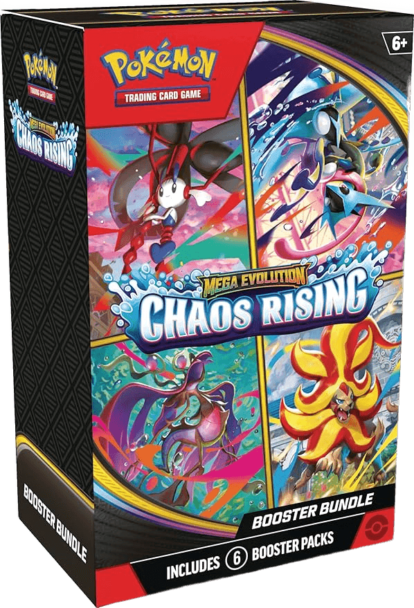 Pokemon TCG: Mega Evolution - Chaos Rising Booster Bundle (6 Booster Packs)