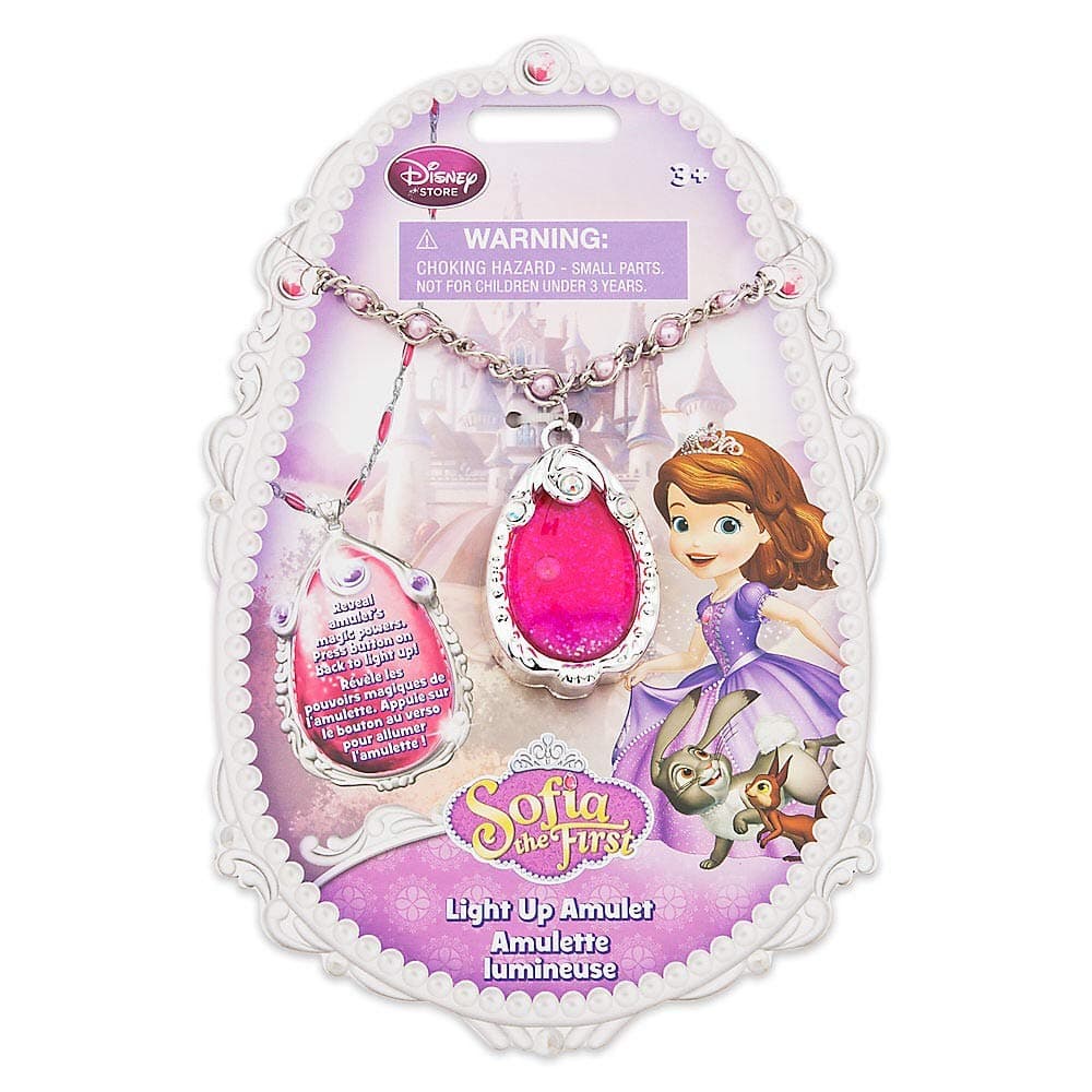 Sofia the First Light-up Amulet Disney Princess Necklace