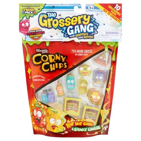 The Grossery Gang Rot Hot Chili & Stinky Cheese Corny Chips, 10 count