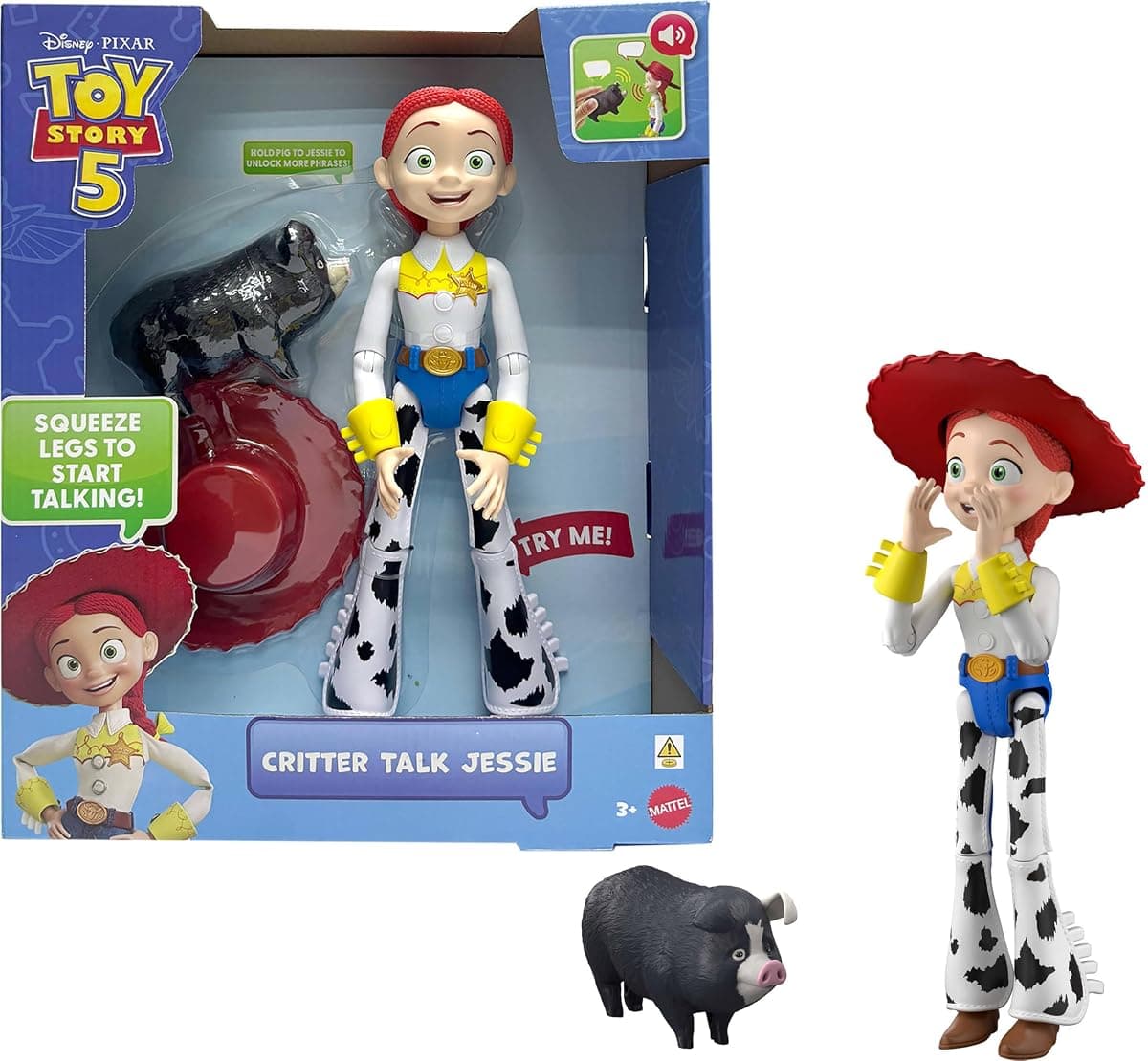 Toy Story 5 Critter Talk Jessie 12-inch Talking Figure