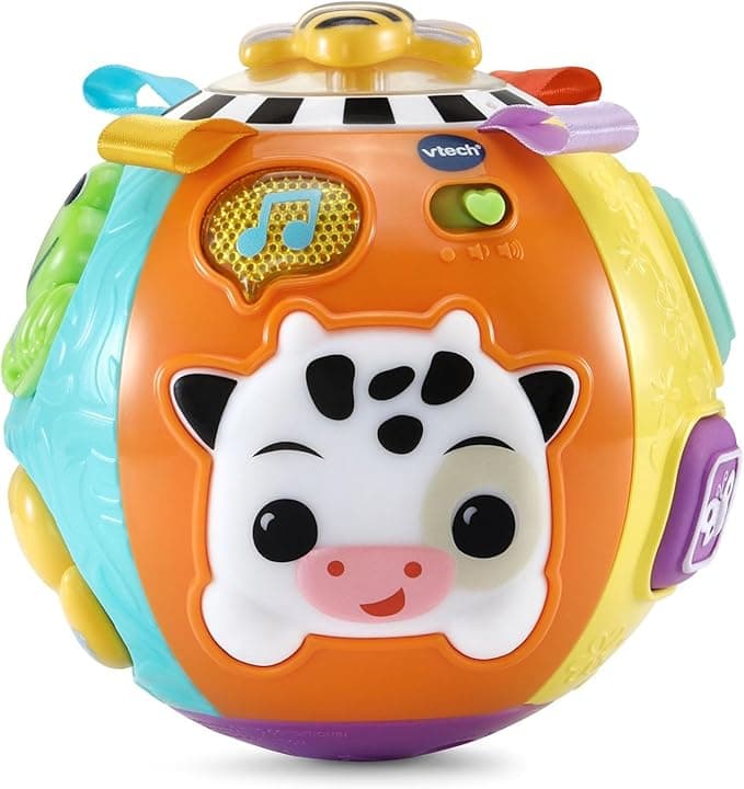 VTech Baby On-The-Moove Activity Ball with Textures, Orange