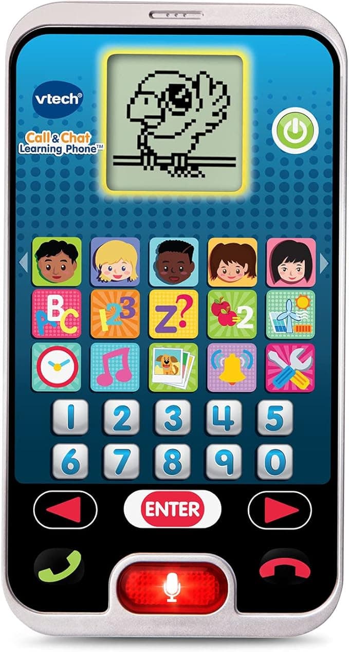 VTech Call and Chat Learning Phone, Black