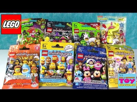 Lego Disney Simpsons Monsters Mega Bloks TMNT Spongebob Blind Bag Opening | PSToyReviews