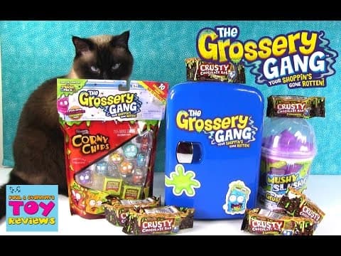 Grossery Gang Crusty Chocolate Bar Limited Edition Mushy Slushie 2 Pack Toy Opening | PSToyReviews