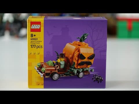 LEGO Jack O' Lantern Pickup Truck Speed Build #40822