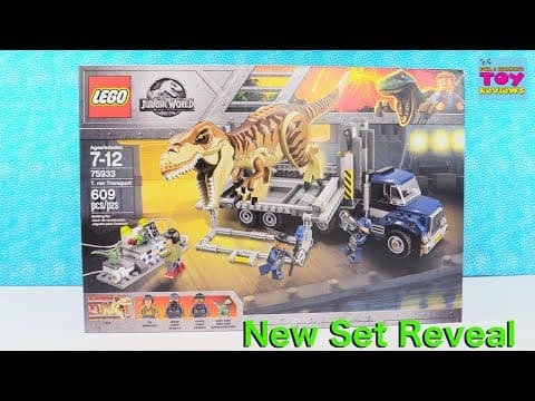 Lego Jurassic World T Rex Transport 75933 Set Debut Unboxing | PSToyReviews