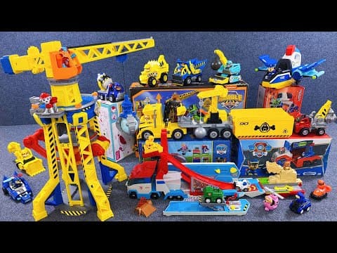 10 minutes of satisfying unboxing, cool Paw Patrol Rubble Bulldozer