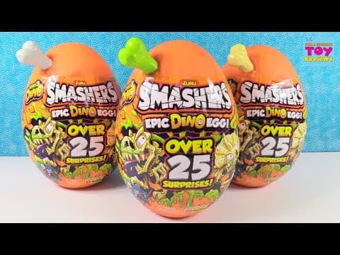 Smashers EPIC Dino Egg Series 3 Unboxing Over 25 Surprises Inside | PSToyReviews