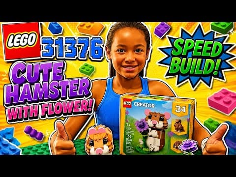 Lego Cute Hamster with a Flower 31376 Speed Build