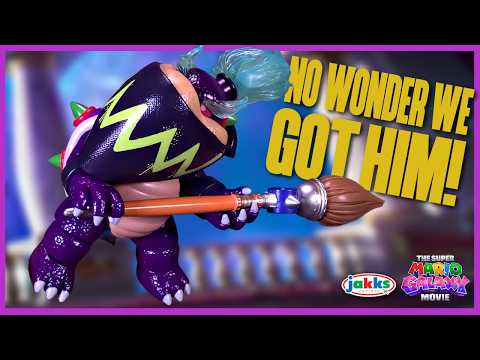 Jakks Pacific Super Mario Galaxy Movie Bowser Jr Wonder Figure Review