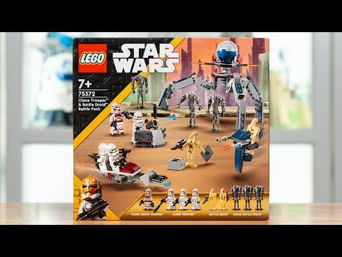 LEGO Star Wars 75372 CLONE TROOPERS & BATTLE DROIDS BATTLE PACK Review