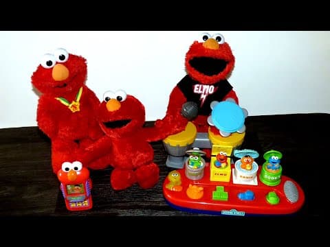 Sesame street toys collection.Singing, moving Elmo toys, Cookie monster