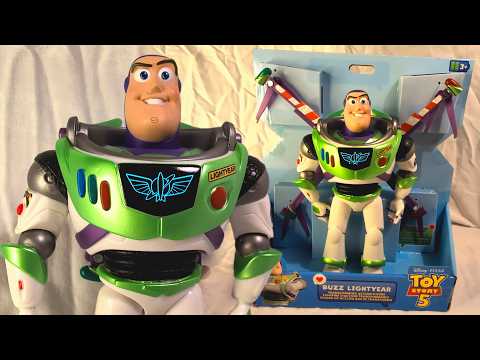Toy Story 5 Hi-Tech Buzz Lightyear Transforming Action Figure Unboxing + Review! (Disney Store)