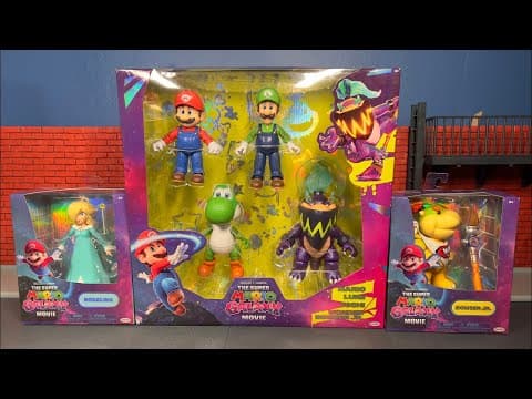 Unboxing The Super Mario Galaxy Movie Action Figures