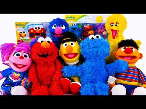 Unboxing Sesame Street Toys Collection ASMR | Set of 6 Large 14''-16" Sesame Street Plush Toys