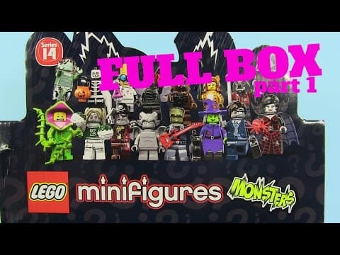 Lego Monsters Minifigures Series 14 Full Box Unboxing Part 1 | PSToyReviews