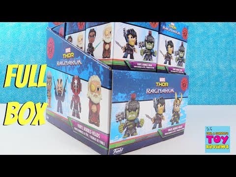 Marvel Thor Ragnarok Funko Mystery Minis Bobble Heads Full Box Opening | PSToyReviews
