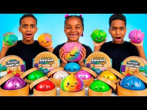 WE BOUGHT EVERY VIRAL DUMPLING SQUISHY! (Satisfying Unboxing)