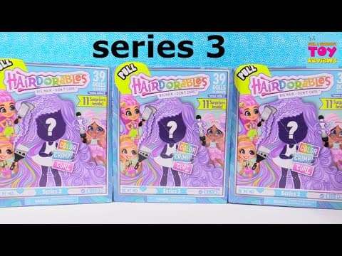 Hairdorables Series 3 Color Crimp Curl Blind Box Doll Opening | PSToyReviews