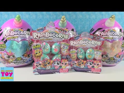 Rainbocorns Wild Heart Surprise Series 3 + Itzy Glitzy Figures Opening Review | PSToyReviews