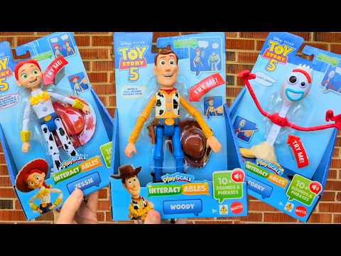 Toy Story 5 Interactables Woody, Jessie, and Forky Figures Review! (Mattel)