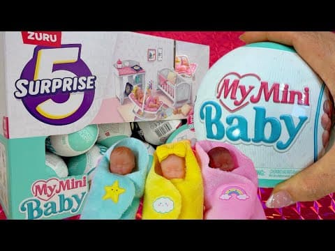 5 SURPRISE MY MINI BABY SERIES 1 Unboxing Full Box Mystery Capsule Zuru