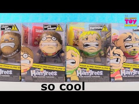 The Hangrees Slime Parodies Series 1 Toy Review Unboxing | PSToyReviews