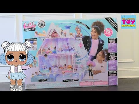 LOL Surprise Chalet Winter Disco Dollhouse Unboxing & Review | PSToyReviews