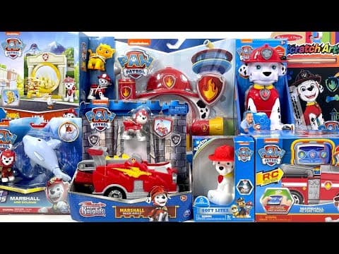 Paw Patrol Marshall Toy Collection Unboxing ASMR toy review