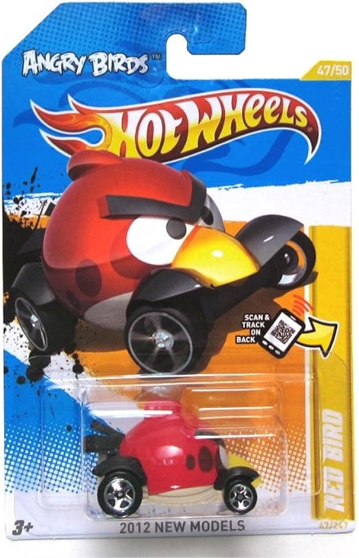 ANGRY BIRDS RED BIRD Hot Wheels 2012 New Models Series #47/50 Red Bird 1:64 Scale Collectible Die Cast Car