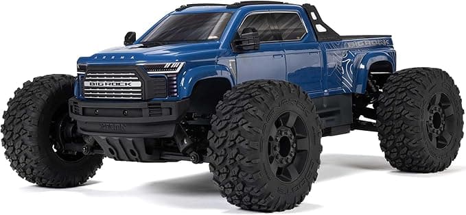 ARRMA 1/10 Big Rock 4X4 223S BLX BRUSHLESS Street Truck RTR with DSC, (Blue), ARA4312V4T3