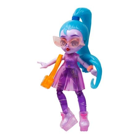Capsule Chix HoloGlow Collection, 4.5 inch Small Doll with Capsule Machine Unboxing and Mix and Match Fashions and Accessories
