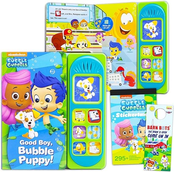 Croude Nickelodeon Bubble Guppies Activity Book Bundle - Bubble Guppies Sound Book with Bubble Guppies Tattoos (Bubble Guppies Toys for Toddlers)