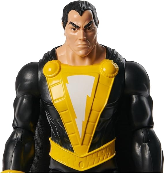 DC Comics, Black Adam Action Figure with Cape, 12-inch, Easy to Pose, Collectible Superhero Kids Toys for Boys and Girls, Ages 3+