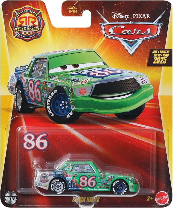 Disney Cars 2025 Mattel 1:55 Scale Diecast Radiator Springs Race & Rescue Chick Hicks