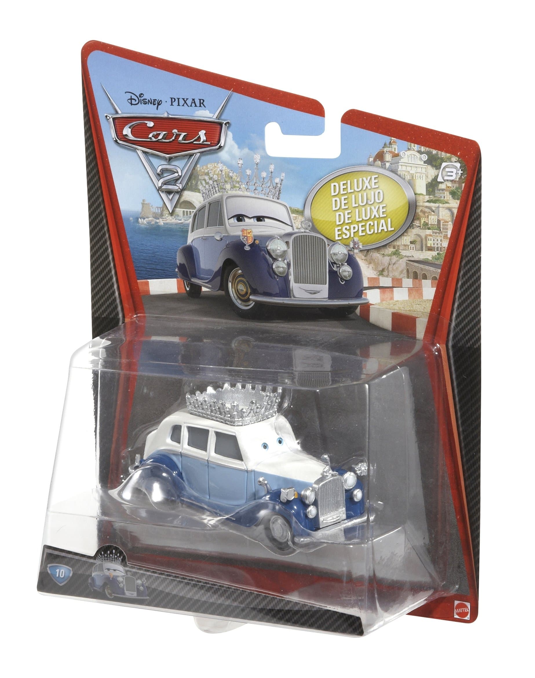 Disney / Pixar CARS 2 Movie 155 Die Cast Car Oversized Vehicle #10 THE QUEEN