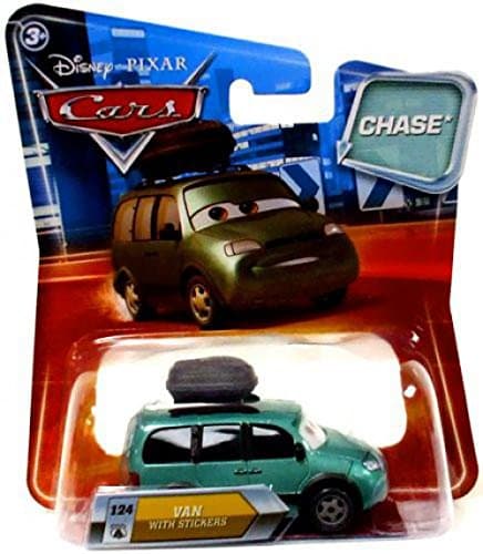 Disney / Pixar CARS Movie 155 Die Cast Car with Lenticular Eyes Series 2 Van with Stickers Chase Piece!