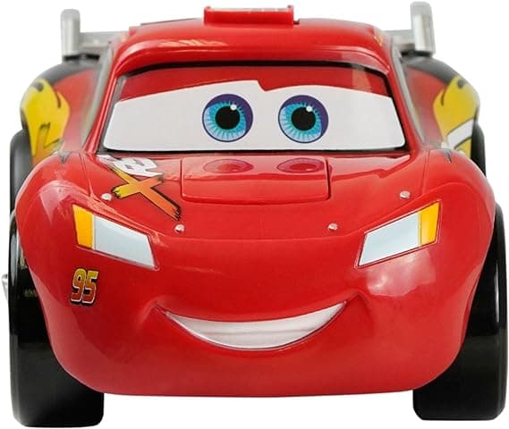Disney Store Official Lightning McQueen Push & Go Talking Vehicle – Engaging Toy for Kids – Drive & Learn with Iconic Pixar Character for Hours of Fun