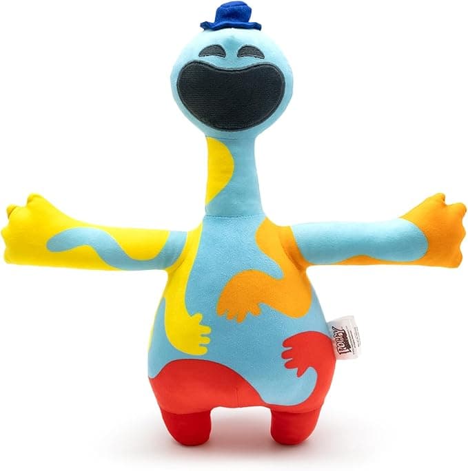 Doey Dough Plush Character, 14 Inch Tall, Posable Arms, Blue and Yellow