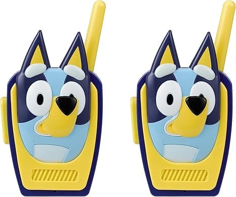 ekids Bluey Toy Walkie Talkies for Kids, Indoor and Outdoor Toys for Kids and Fans of Bluey Toys for Toddlers