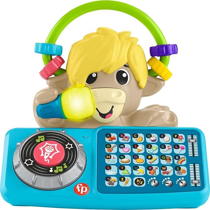 Fisher-Price Baby Learning Toy Link Squad A to Z Yak with Interactive Music & Lights for Ages 9+ Months, Compatible Only with Link Squad