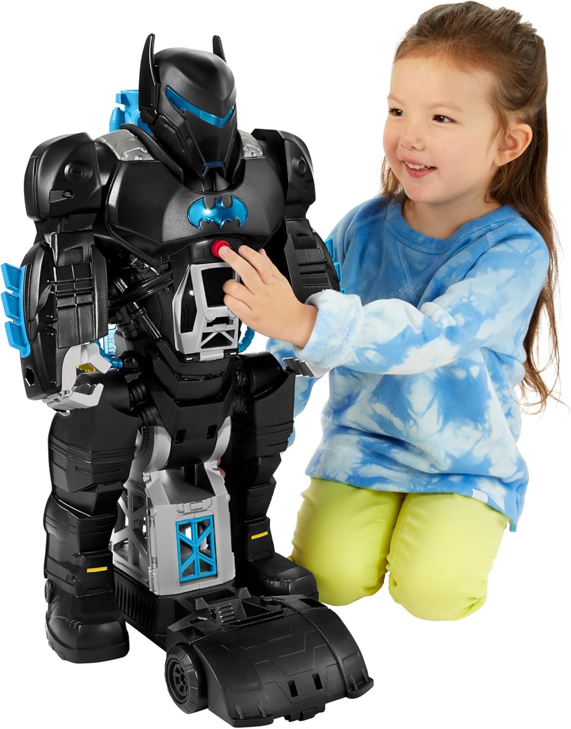 Fisher-Price Imaginext DC Super Friends Batman Toy Bat-Tech Batbot Playset 2-Ft-Tall Robot with Lights & Sounds for Pretend Play Kids Ages 3+ Years